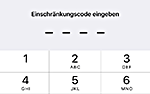 iOS Einschr&auml;nkungen aktivieren